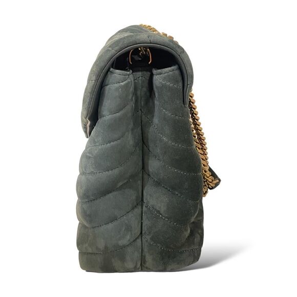 ❤️SOLD❤️SAINT LAURENT LOULOU MEDIUM SHOULDER/CROSSBODY BAG IN QUILTED SUEDE - Picture 10 of 15